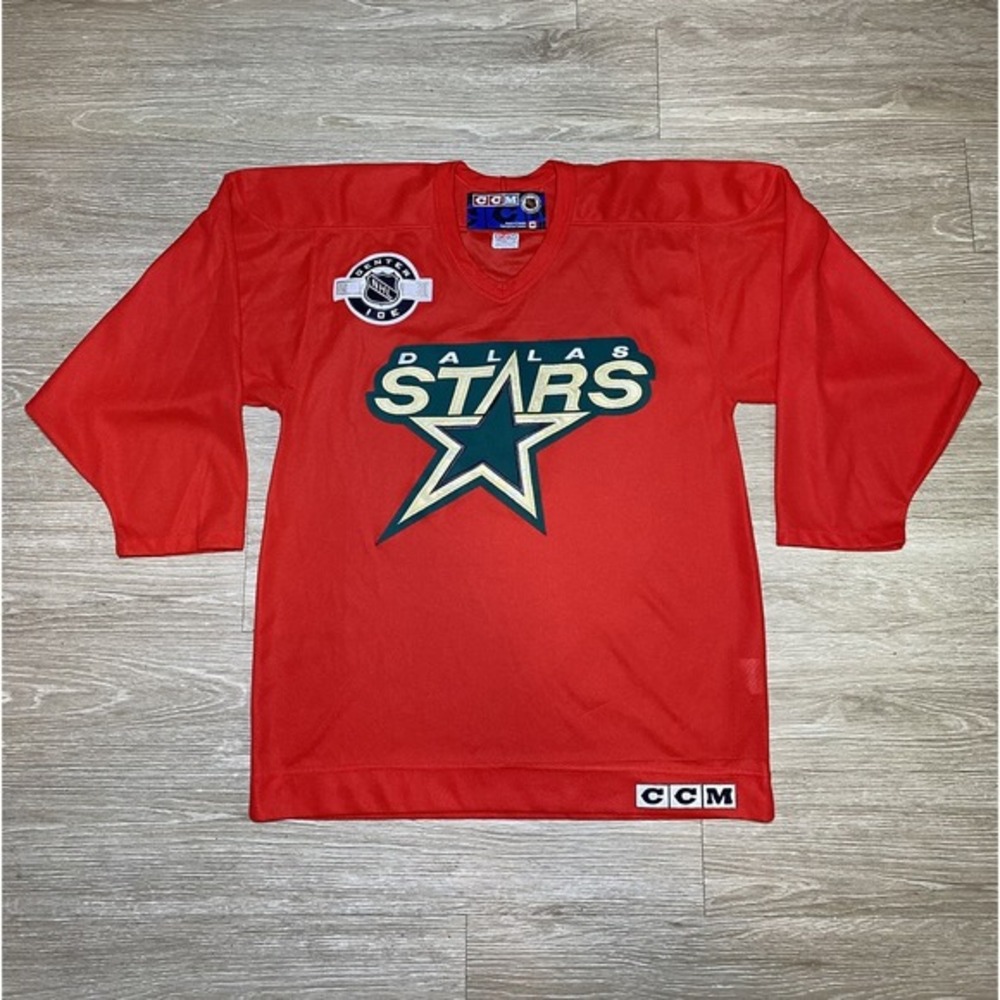 Vintage Authentic 1990's Dallas Stars CCM‎ NHL Hockey Jersey Men's Size MEDIUM